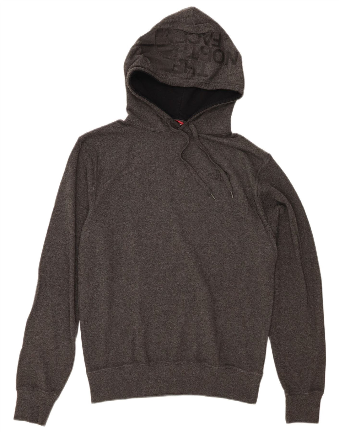 THE NORTH FACE Mens Graphic Hoodie Jumper Small Grey Cotton