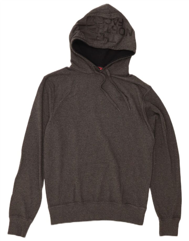 THE NORTH FACE Mens Graphic Hoodie Jumper Small Grey Cotton