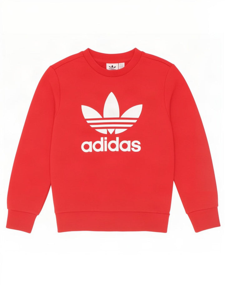 Nike Boys Graphic Sweatshirt Jumper 7-8 Years Red Cotton