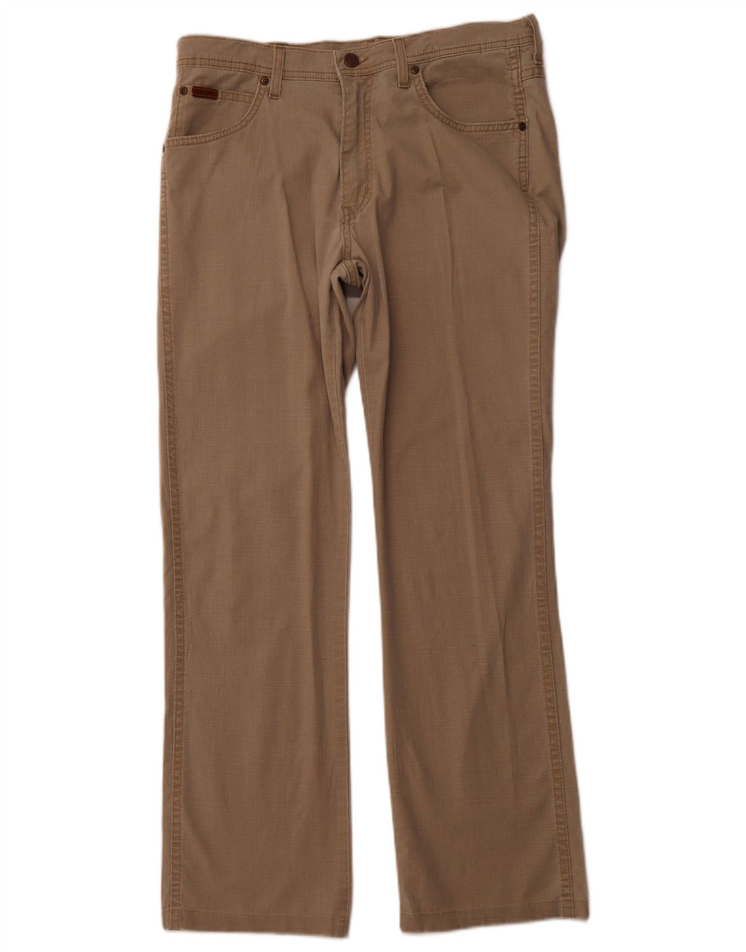 WRANGLER Mens Arizona Stretch Straight Casual Trousers W34 L30 Brown
