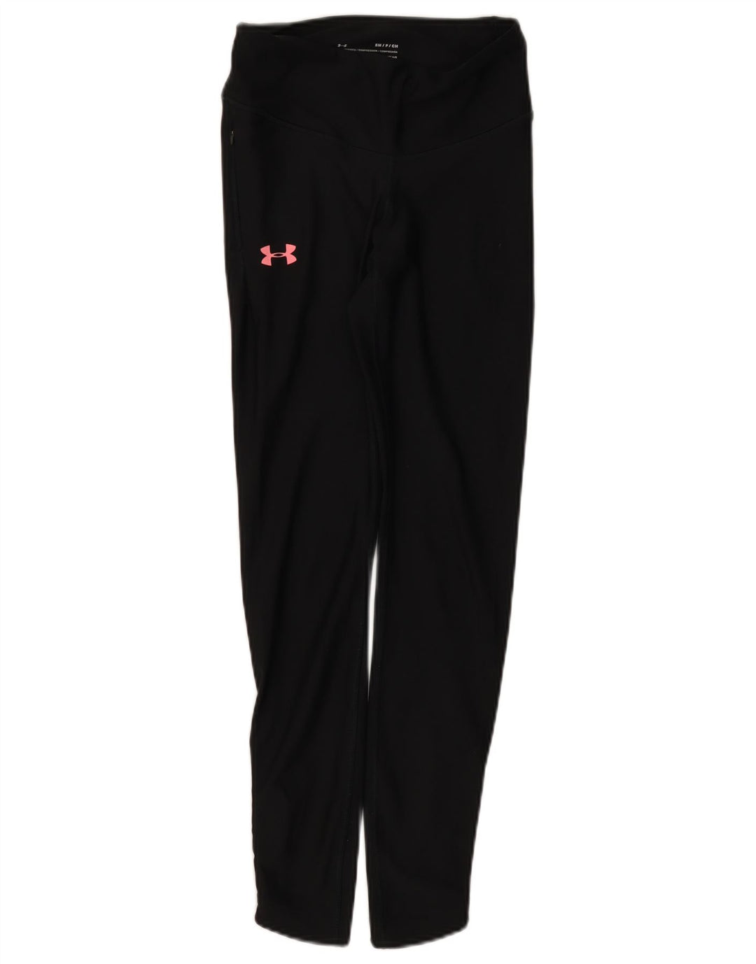 Under Armour Womens Heat Gear Graphic Leggings UK 10 Small  Black