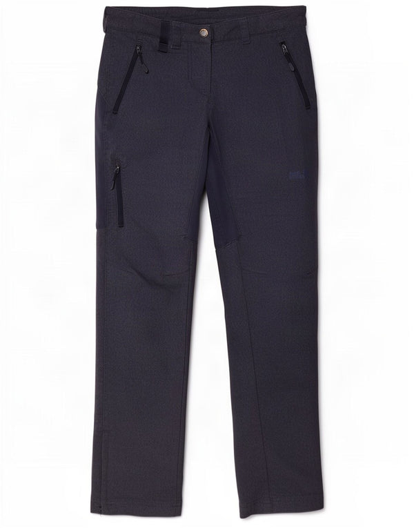 Jack Wolfskin Womens Slim Cargo Trousers UK 8 Small W30 L30 Navy Blue