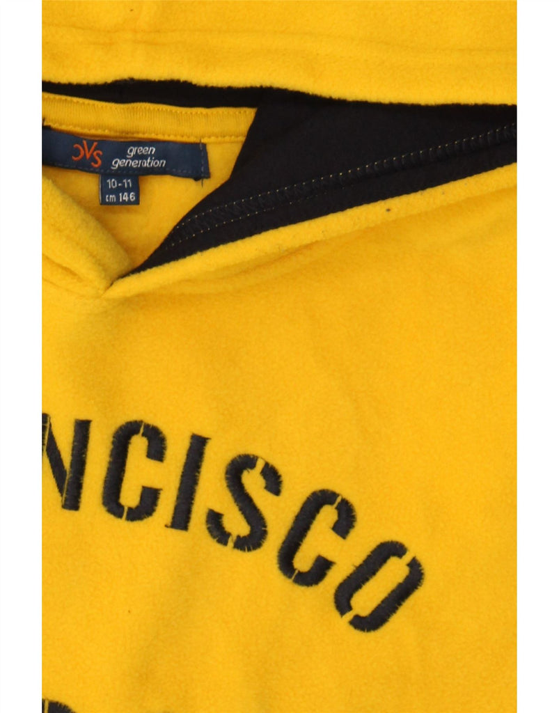 OVS Boys San Francisco Cougars Graphic Fleece Jumper 10-11 Years Yellow Vintage OVS and Second-Hand OVS from Messina Hembry 