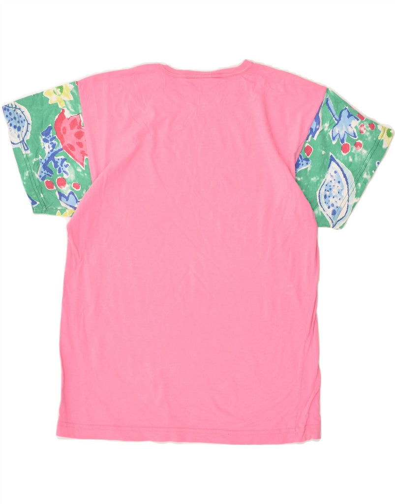 KAPPA Girls Graphic T-Shirt Top 13-14 Years Pink Floral Cotton | Vintage Kappa | Thrift | Second-Hand Kappa | Used Clothing | Messina Hembry 