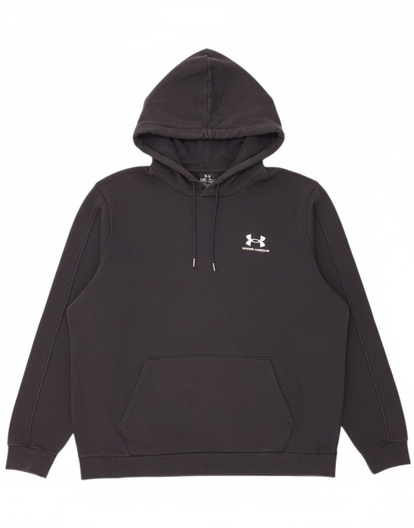 Under Armour Mens Hoodie Jumper Large Black Cotton