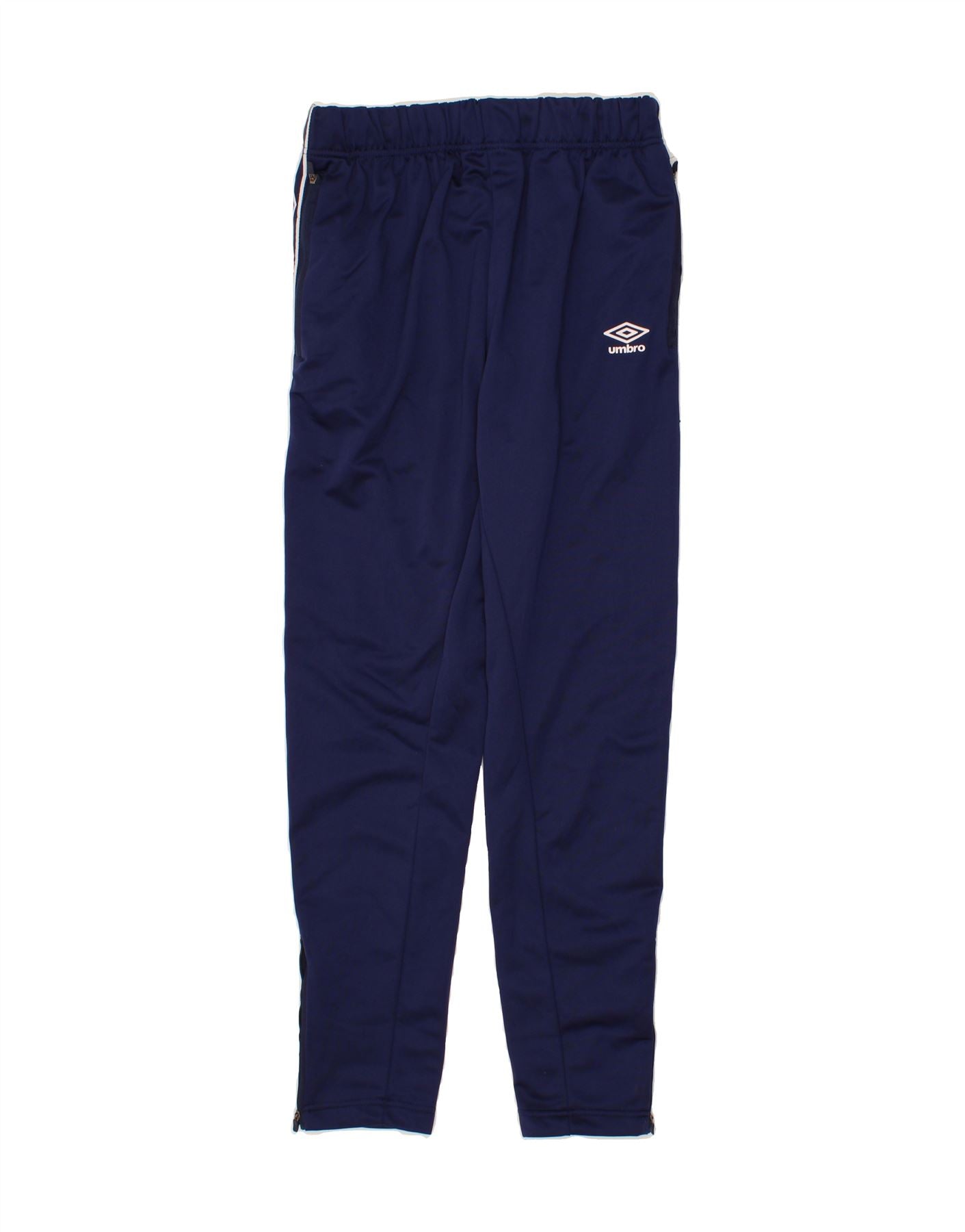 UMBRO Mens Graphic Tracksuit Trousers Medium Navy Blue Polyester