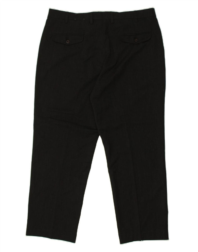 ORVIS Mens Tapered Suit Trousers W40 L29  Black Polyester | Vintage Orvis | Thrift | Second-Hand Orvis | Used Clothing | Messina Hembry 