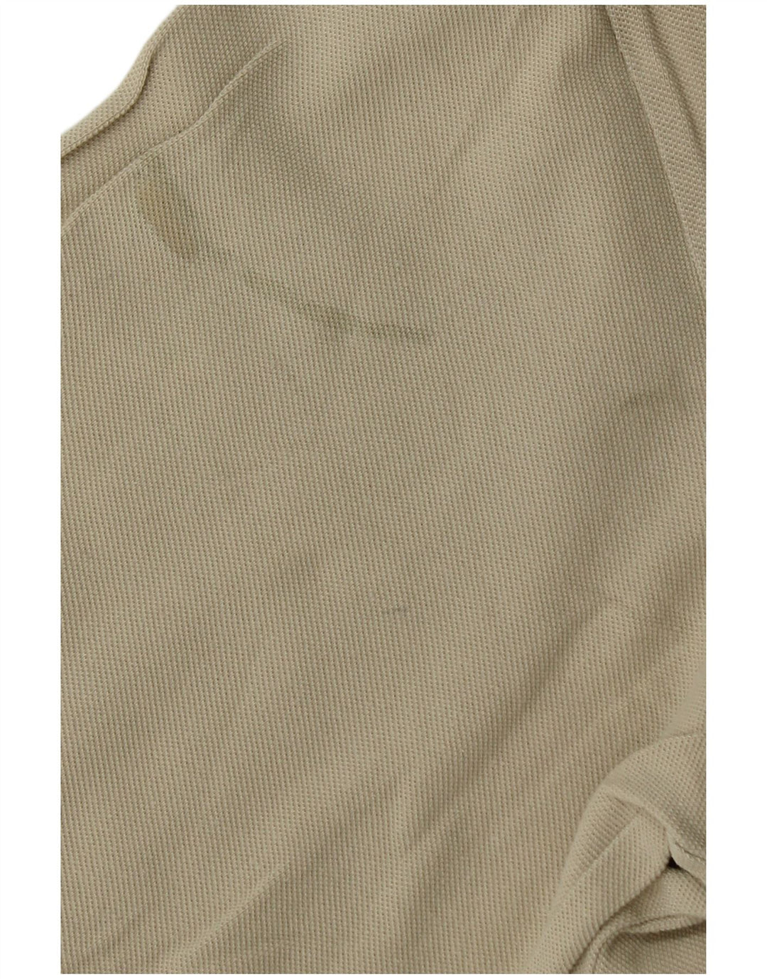 Asics Mens Long Sleeve Polo Shirt Small Beige
