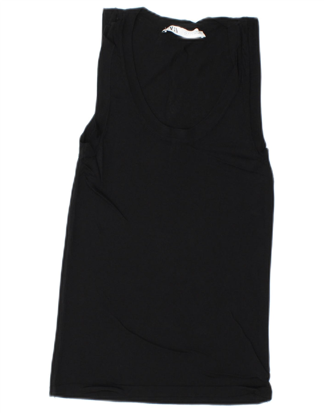 Zara Womens Vest Top UK 8 Small Black