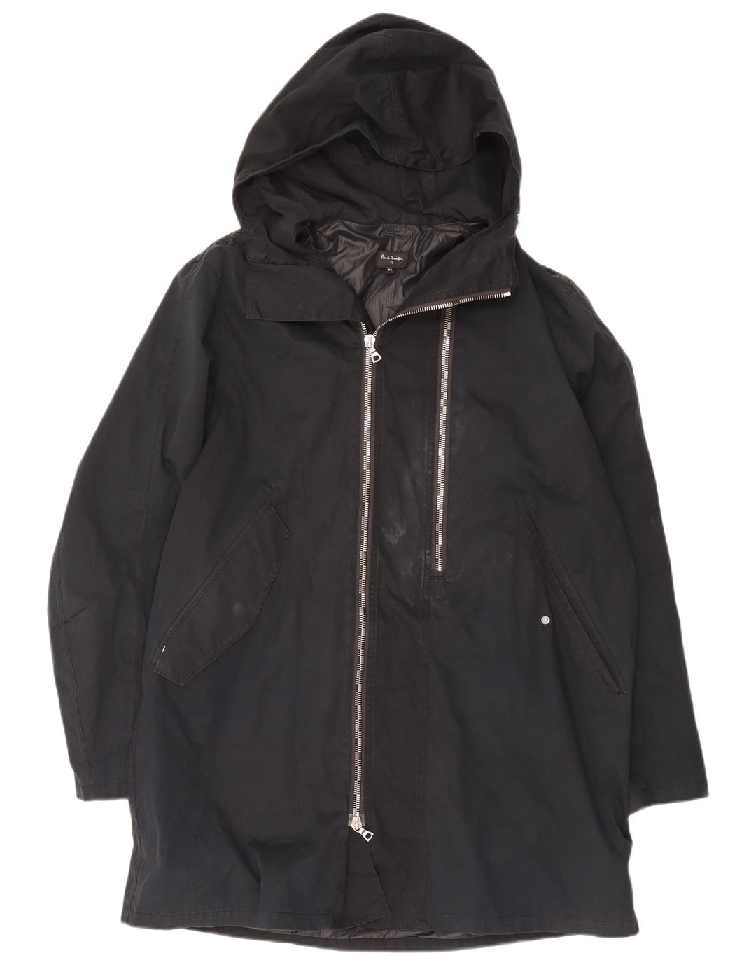 Paul Smith Mens Hooded Raincoat UK 38 Medium Black