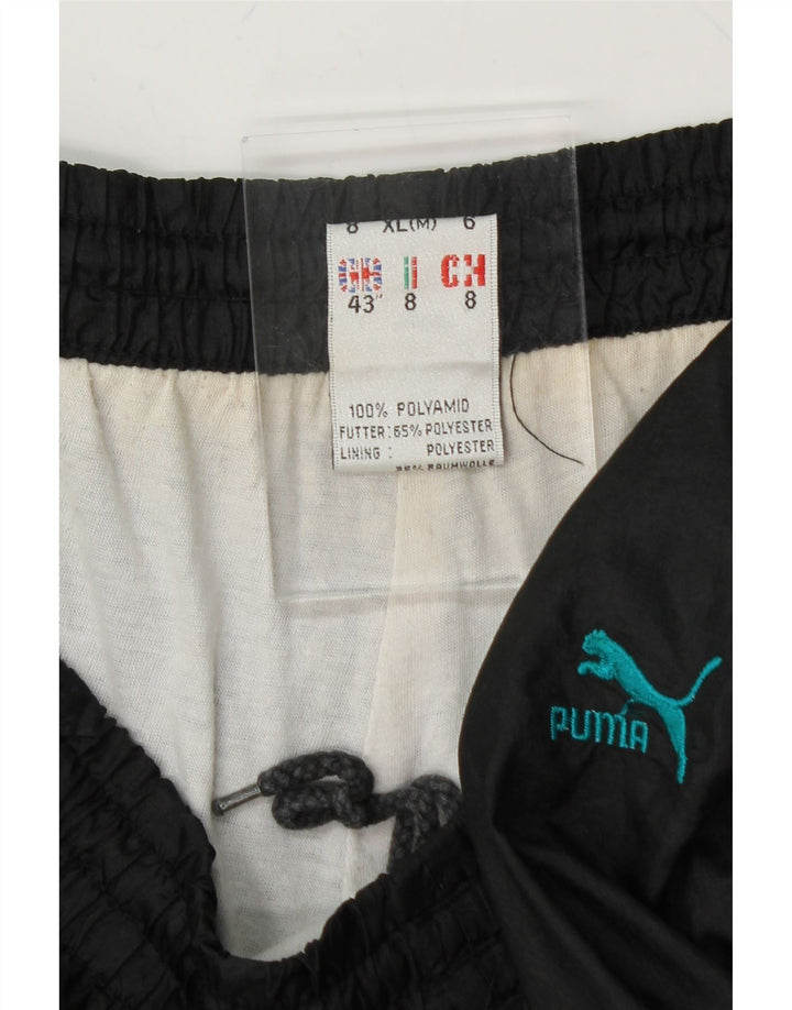 PUMA Mens Tracksuit Trousers Joggers 2XL  Black Polyamide Vintage Puma and Second-Hand Puma from Messina Hembry 