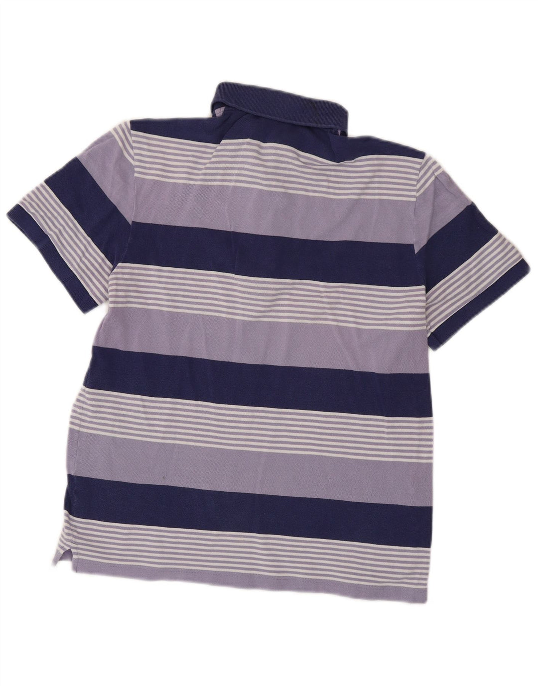 Lacoste Mens Polo Shirt Size 4 Medium Purple Striped