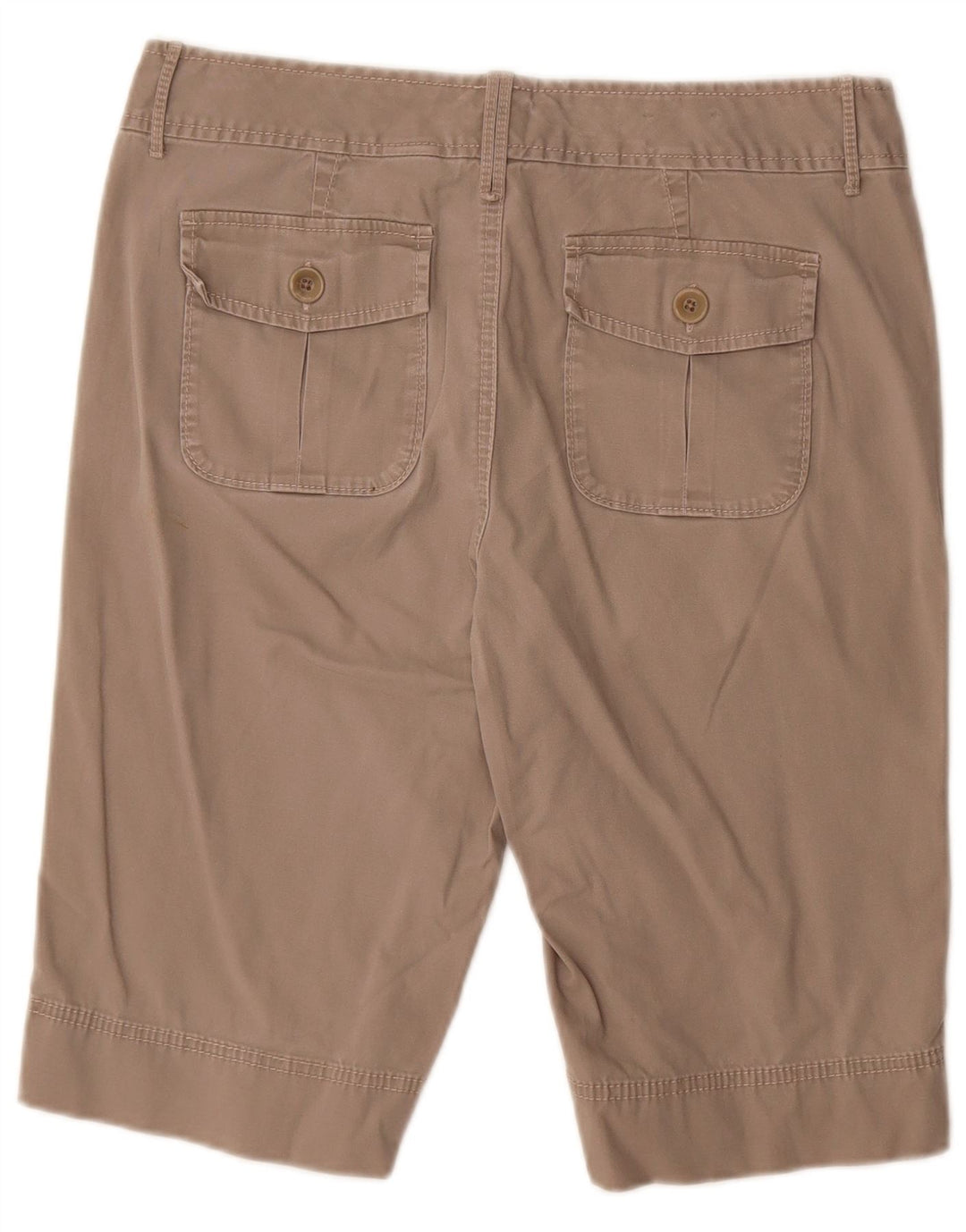Eddie Bauer Womens Vashon Fit Casual Shorts US 8 Medium W30 Grey Cotton