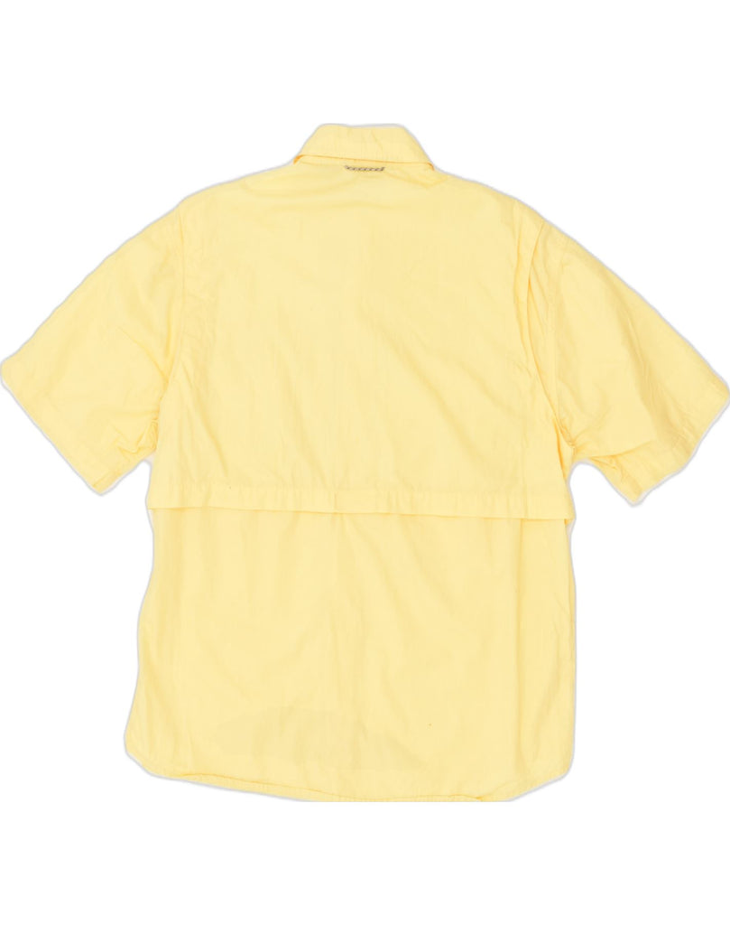 EDDIE BAUER Mens Short Sleeve Shirt Small Yellow Cotton | Vintage Eddie Bauer | Thrift | Second-Hand Eddie Bauer | Used Clothing | Messina Hembry 