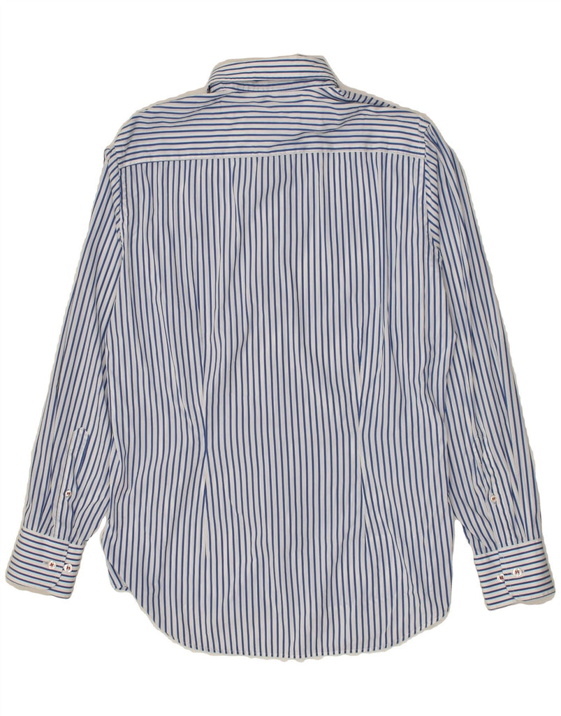 FRED PERRY Mens Slim Fit Shirt Medium Blue Pinstripe Cotton | Vintage Fred Perry | Thrift | Second-Hand Fred Perry | Used Clothing | Messina Hembry 