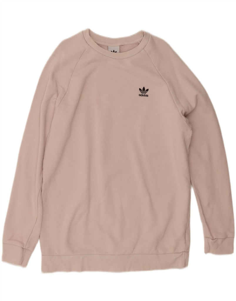 ADIDAS Mens Sweatshirt Jumper Large Pink Cotton Vintage Adidas and Second-Hand Adidas from Messina Hembry 