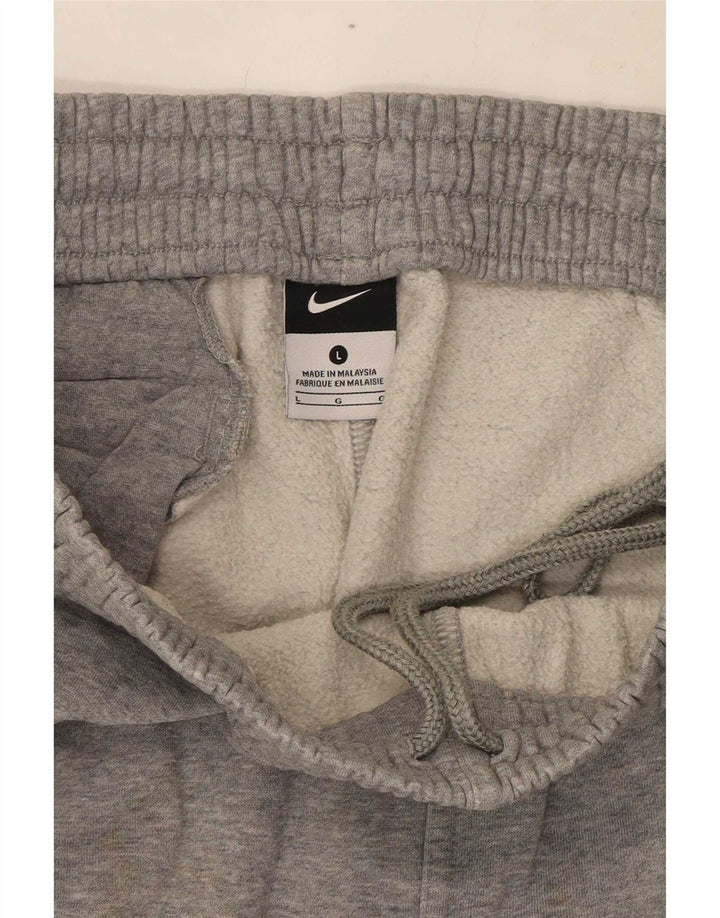 Nike Mens Cargo Tracksuit Trousers Large Grey Flecked Cotton