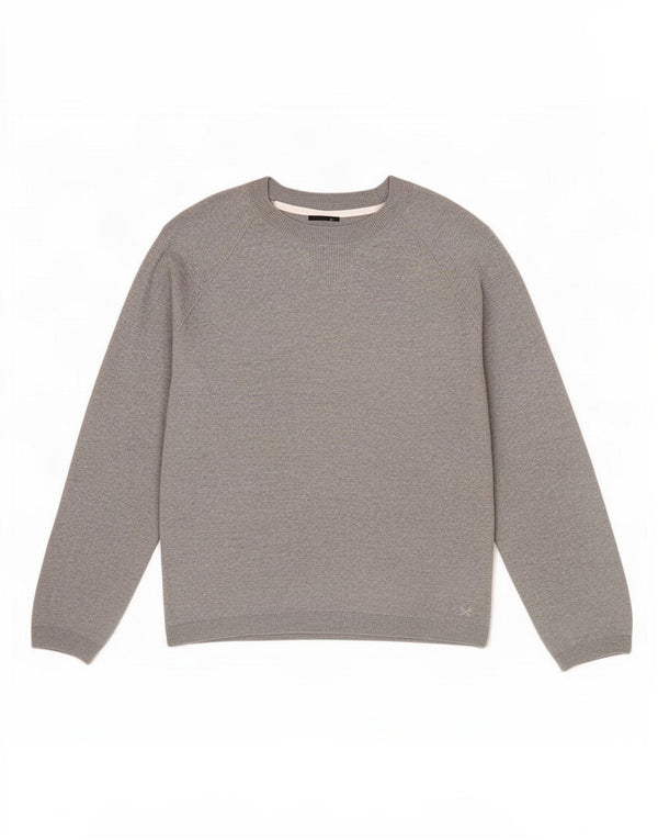 Crew Clothing Womens Loose Fit Boat Neck Jumper Sweater UK 18 XL Grey