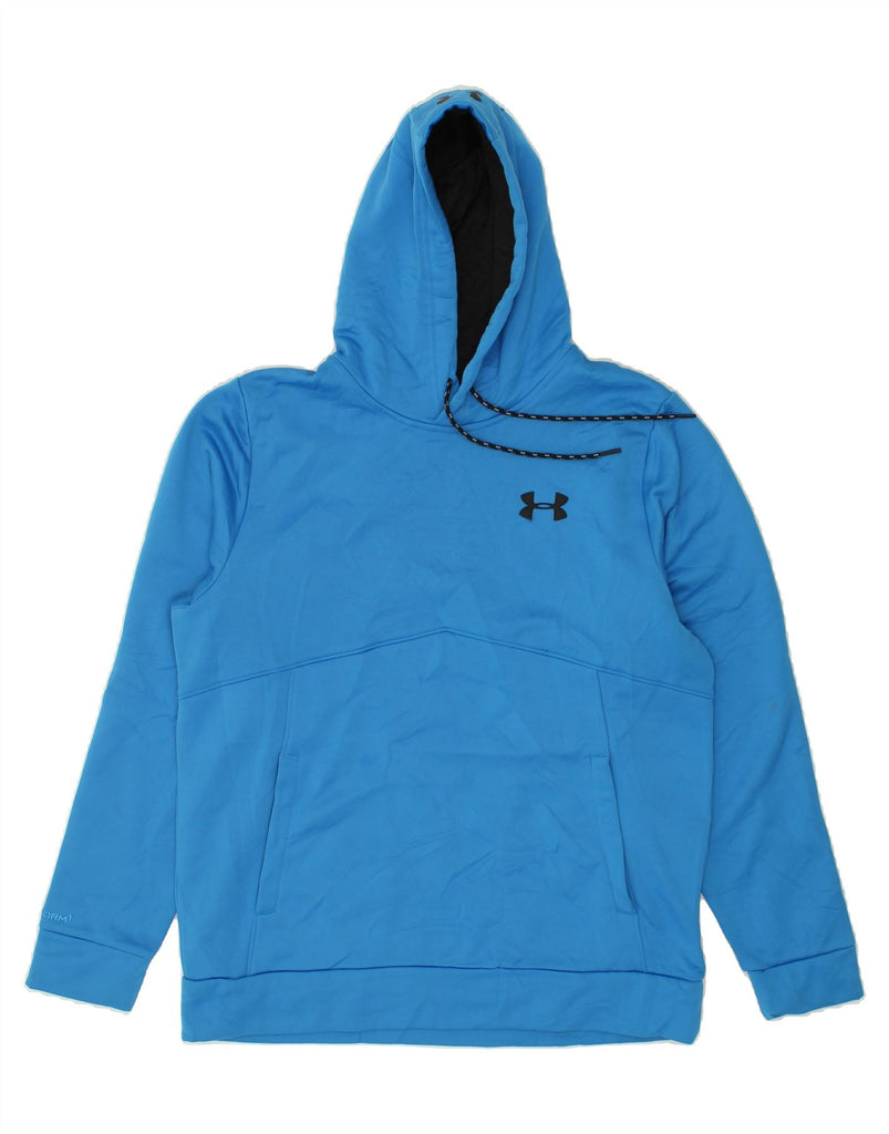 UNDER ARMOUR Mens Hoodie Jumper Medium Blue | Vintage Under Armour | Thrift | Second-Hand Under Armour | Used Clothing | Messina Hembry 