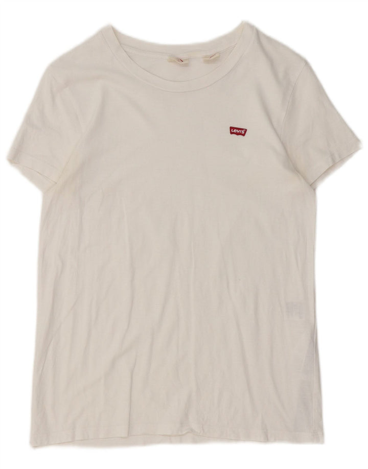 Levi's Mens T-Shirt Top XS White Cotton