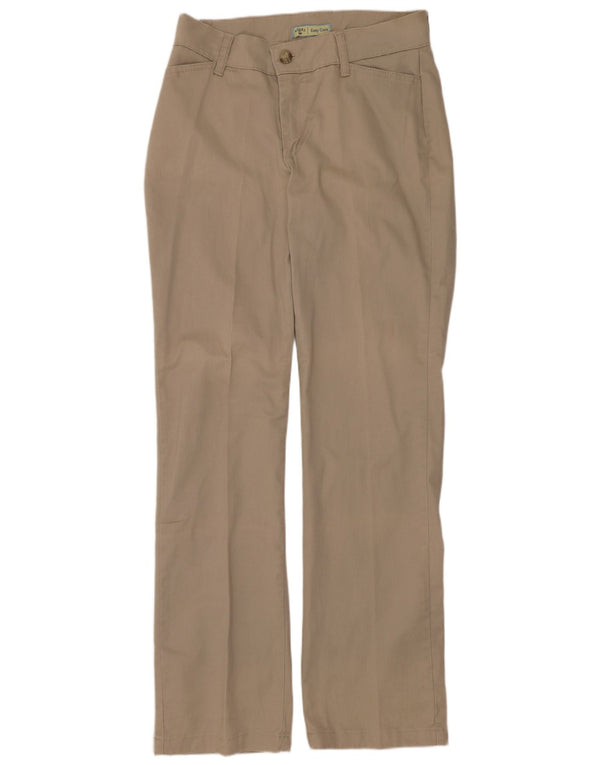 LEE Womens Riders Straight Casual Trousers US 8 Medium W30 L32 Beige