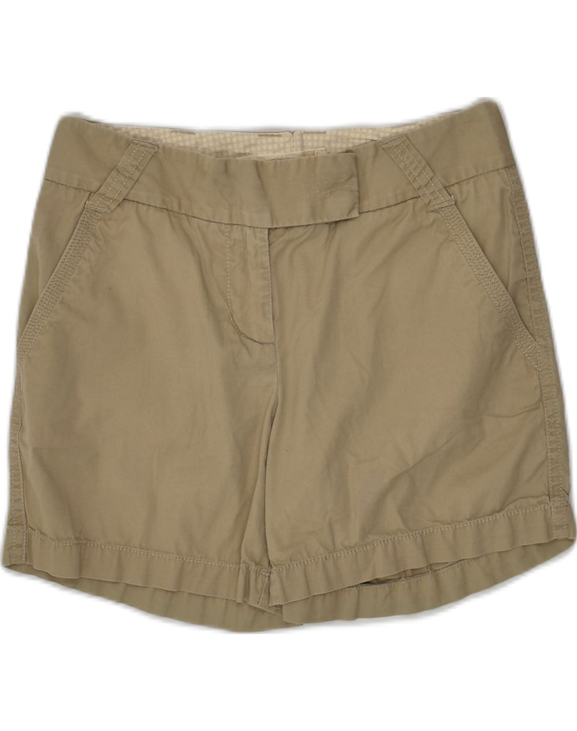 J. CREW Womens Classic Fit Chino Shorts US 0 XS W28 Beige Cotton | Vintage J. Crew | Thrift | Second-Hand J. Crew | Used Clothing | Messina Hembry 