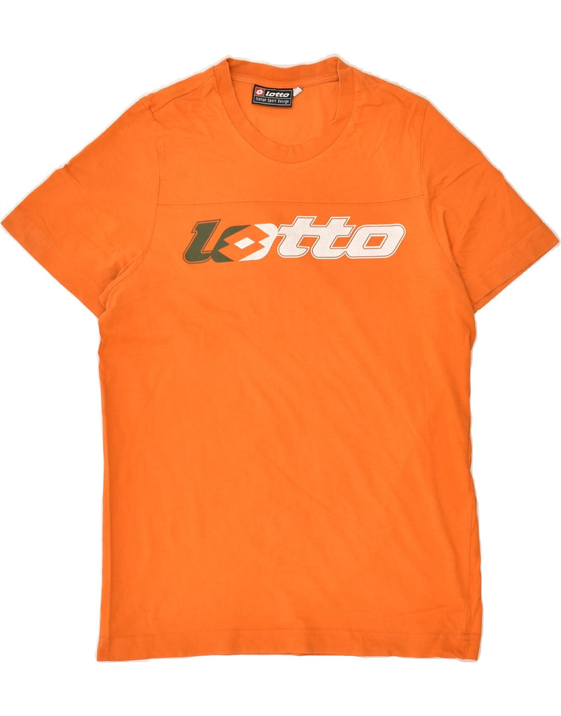 LOTTO Mens Graphic T-Shirt Top Small Orange | Vintage Lotto | Thrift | Second-Hand Lotto | Used Clothing | Messina Hembry 