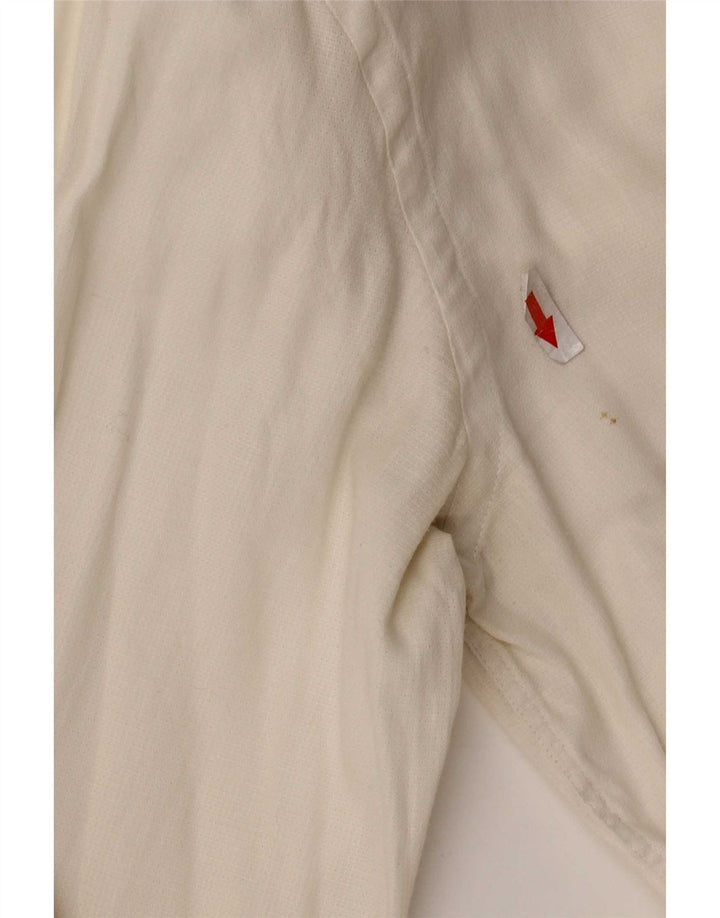 Hugo Boss Mens Slim Fit Shirt EU 40 Medium White