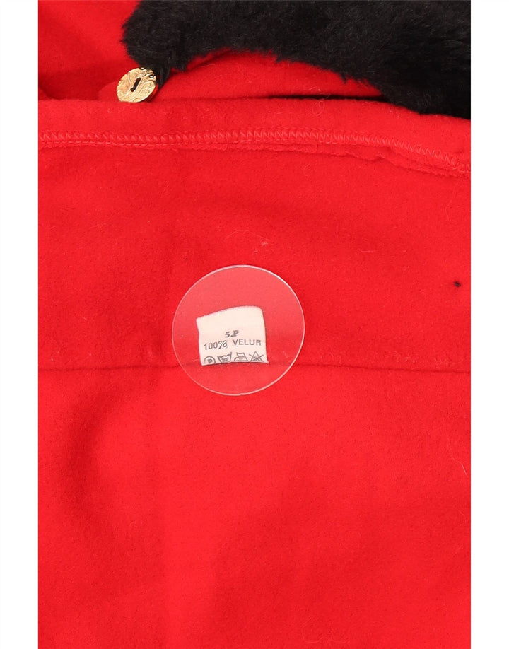 Vintage Womens Poncho Coat One Size Red