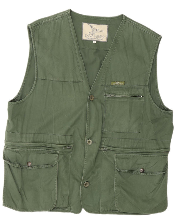 Univers Mens Utility Gilet IT 54 2XL Green