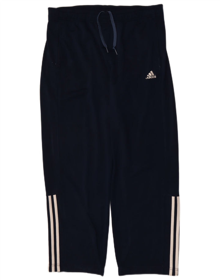 Adidas Mens Tracksuit Trousers UK 44/46 Large Navy Blue Polyester