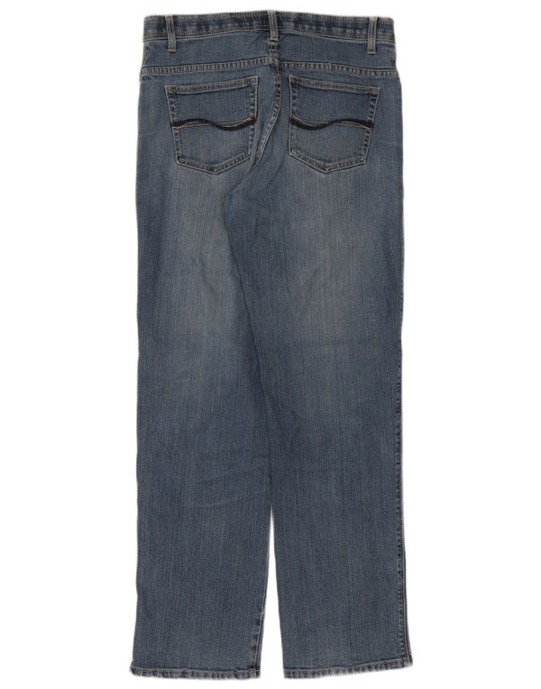 Lee Womens Stretch Straight Jeans W32 L30 Blue