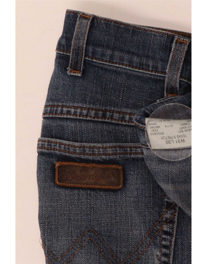 Wrangler Mens Texas Stretch Straight Jeans W31 L30 Blue Cotton
