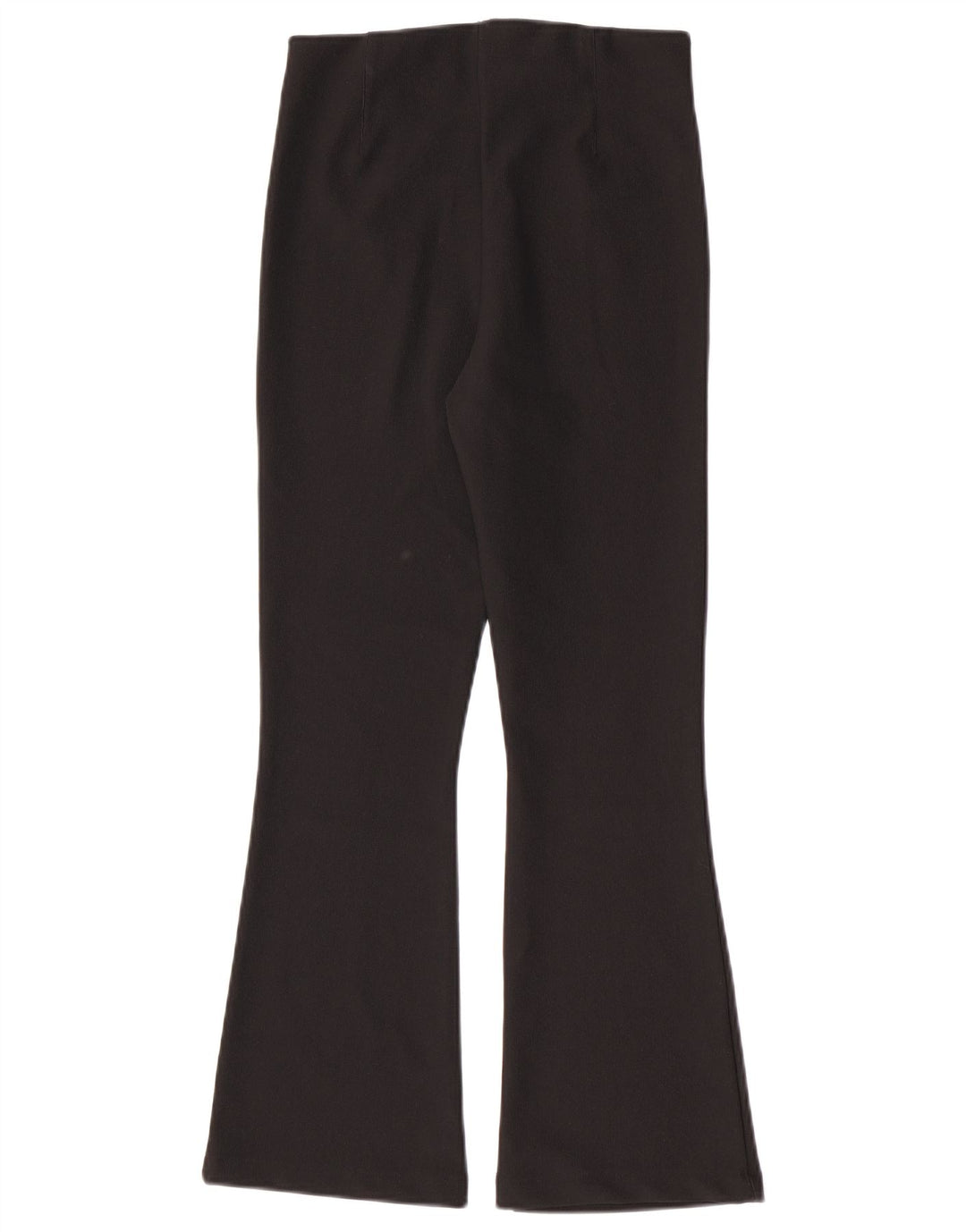 Zara Womens Flare Leggings UK 12 Medium Black Polyester
