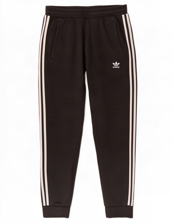 Adidas Mens Tracksuit Trousers Joggers Medium Black Cotton
