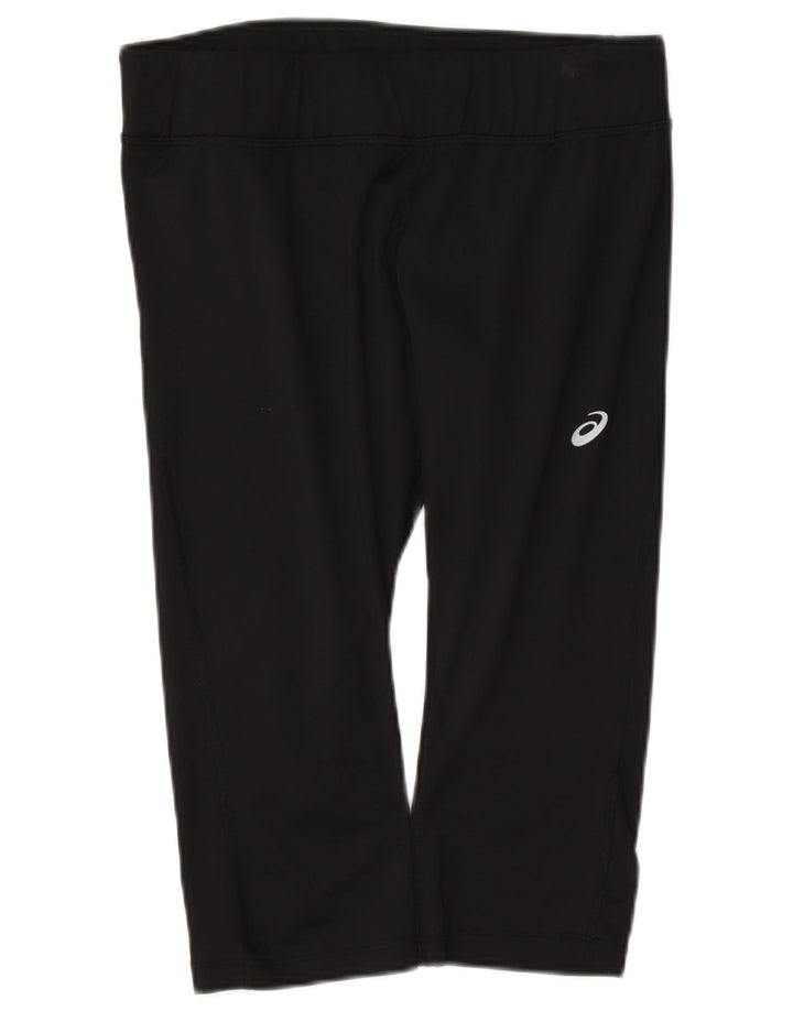 Asics Womens Capri Tracksuit Trousers UK 14 Large Black Polyester
