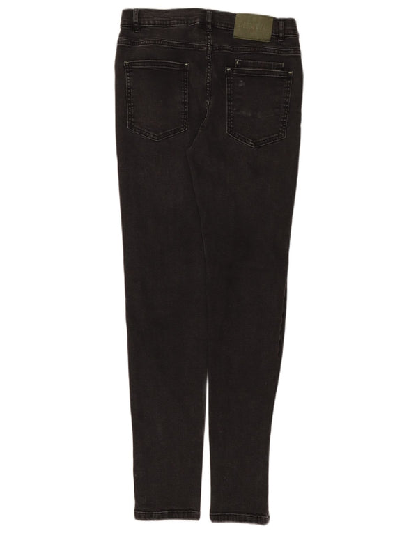 Zara Girls Skinny Jeans 13-14 Years W26 L28 Black Cotton