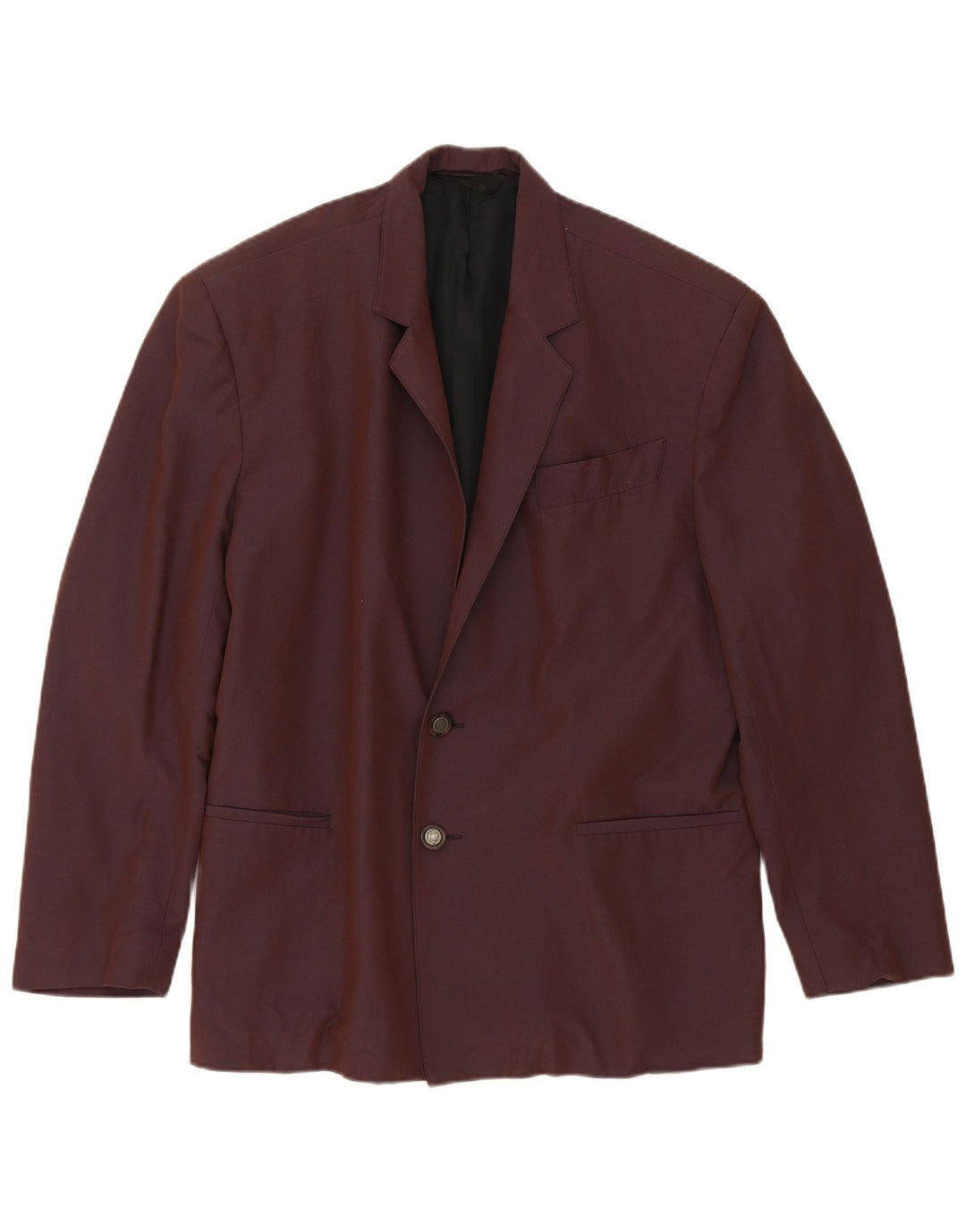 Vintage Mens 2 Button Blazer Jacket IT 48 Medium Burgundy