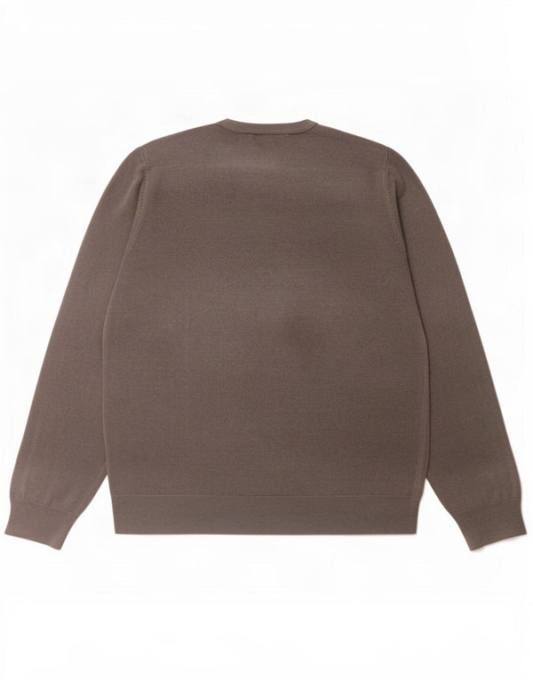 Marks & Spencer Mens V-Neck Jumper Sweater Large Grey Acrylic