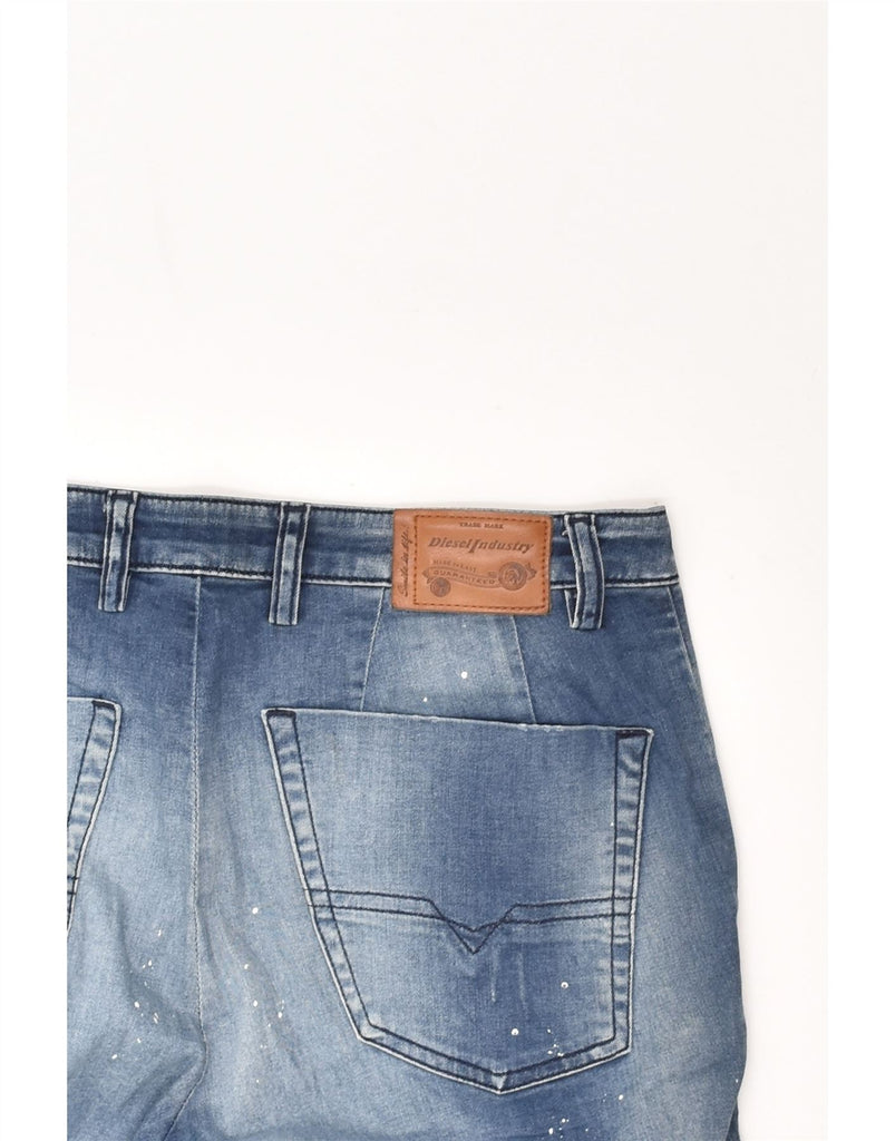 DIESEL Boys Carrot Distressed Tapered Jeans 15-16 Years W32 L27  Blue | Vintage Diesel | Thrift | Second-Hand Diesel | Used Clothing | Messina Hembry 