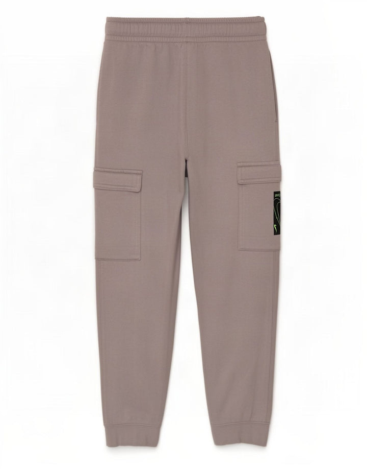 Nike Boys Cargo Tracksuit Trousers Joggers 8-9 Years Small Grey Cotton