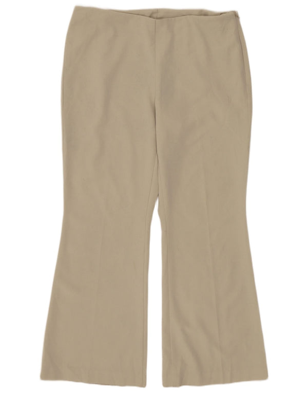 Marks & Spencer Womens Short Casual Trousers UK 14 Large W34 L28 Beige