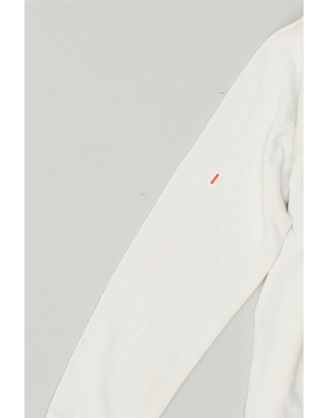 LEVI'S Womens Graphic Sweatshirt Jumper UK 14 Medium White Cotton | Vintage Levi's | Thrift | Second-Hand Levi's | Used Clothing | Messina Hembry 