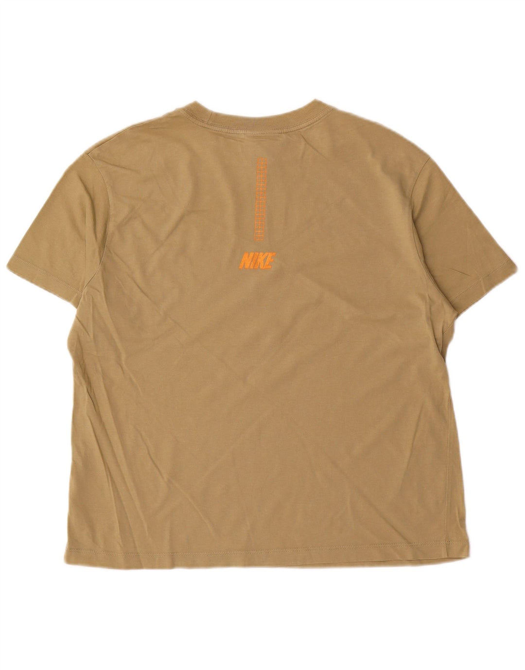 Nike Mens Graphic T-Shirt Top Small Khaki Cotton