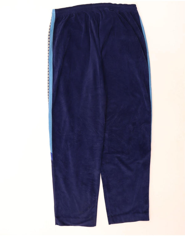 Diadora Mens Graphic Tracksuit Trousers IT 56 XL Navy Blue Colourblock