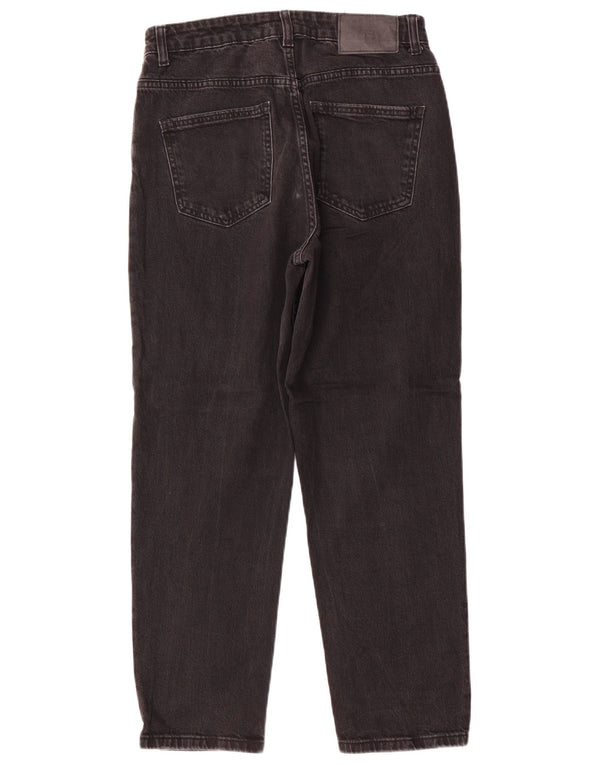 Zara Womens Straight Jeans EU 40 Medium W30 L27 Black Cotton