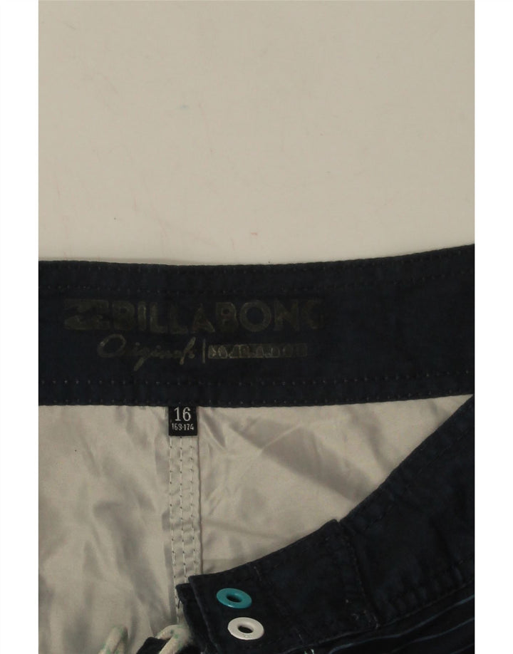 Billabong Boys Swimming Shorts 15-16 Years Multicoloured Striped Polyester