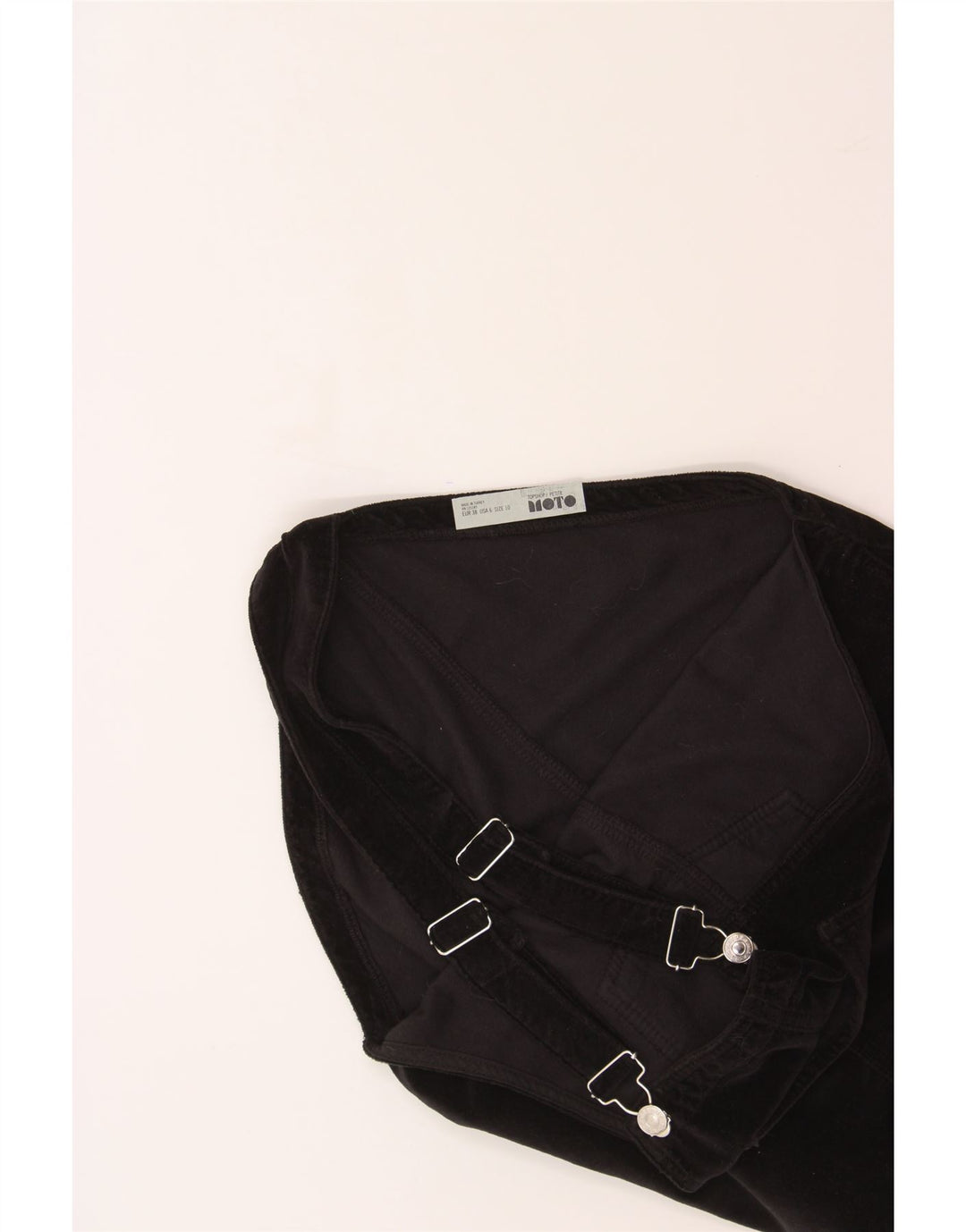 TOPSHOP Womens Dungarees Skirt US 6 Medium W30 Black Vintage Topshop and Second-Hand Topshop from Messina Hembry 