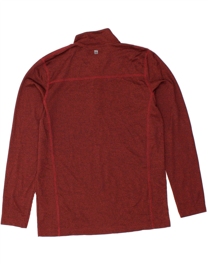 MOUNTAIN WAREHOUSE Mens Zip Neck Pullover Tracksuit Top Small Red Flecked Vintage Mountain Warehouse and Second-Hand Mountain Warehouse from Messina Hembry 