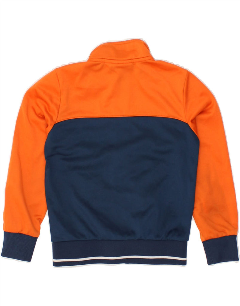 DIADORA Boys Graphic Tracksuit Top Jacket 3-4 Years XS Orange Colourblock | Vintage Diadora | Thrift | Second-Hand Diadora | Used Clothing | Messina Hembry 